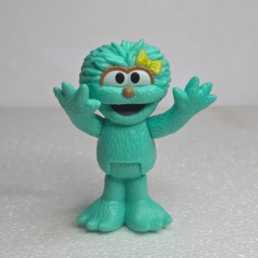Rosita Sesame Street Hasbro Posable Figure Mint Green Monster 3"
